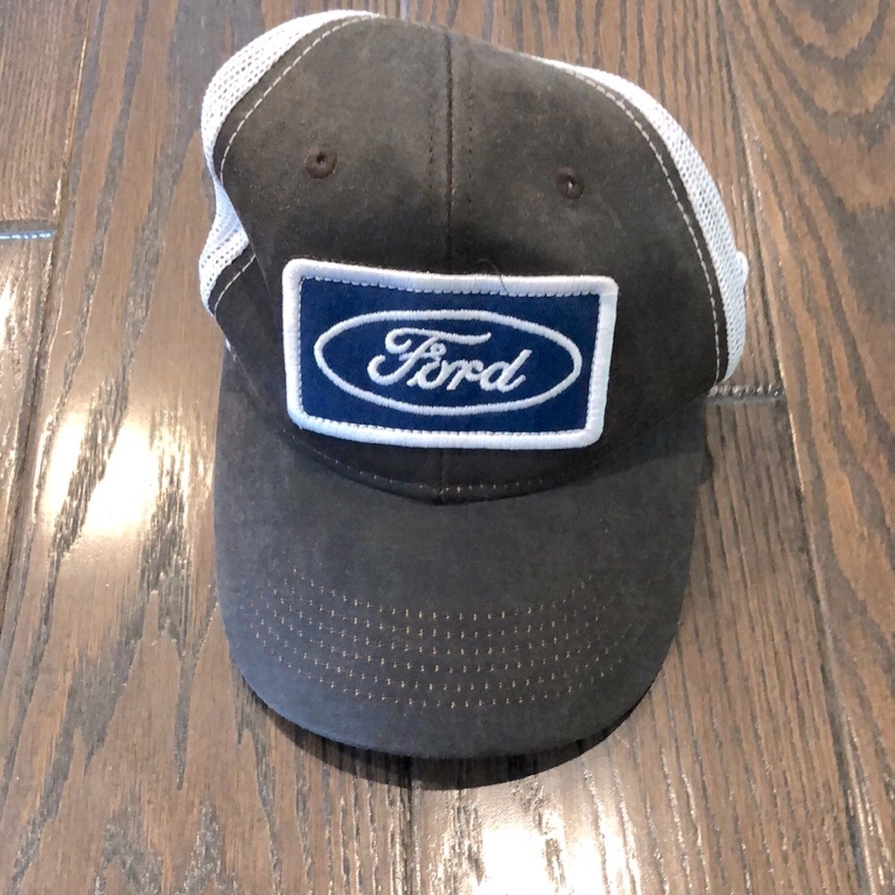 FORD brown and mesh trucker hat one size fits most